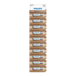 Philips Baterii AA Entry Alkaline, 10 bucăți