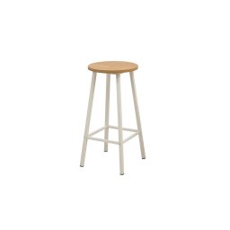 Scaun de bar Mora Karina White, alb