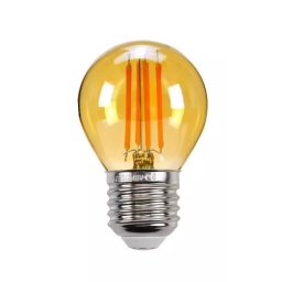 Bec Led Filament G45, 4W 2700K, Lumina Calda, Sticla Auriu - Retro Vintage