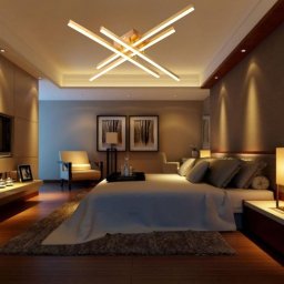 Lustra Led Patrata Aurie, 112W, Lumina Reglabila 3000–6500K