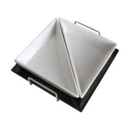 Set de boluri cu tăviță TORO, 2 buc., ceramică/lemn