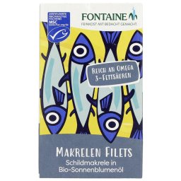 File de stavrid chilian in ulei bio de floarea-soarelui 125g