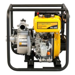 Motopompa 2 toli ProGARDEN PD20E, maxim 22 mc/ora, inaltime refulare 15 m, diesel, putere 4.5 cp, pornire electrica