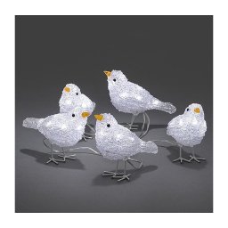 Decorațiune LED de Crăciun de exterior 5x BIRDS 40xLED/230V/24V IP44