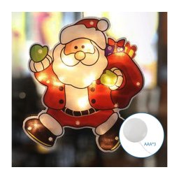 Decorațiune LED de Crăciun Aigostar LED/3xAAA Moș Crăciun 45cm