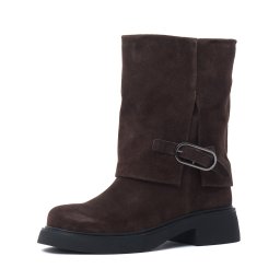 Botine dama din piele intoarsa, Epica, 7QXS70008B 02-I, maro