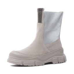 Ghete dama din piele intoarsa, Karisma, V4VA70006A 50-Z, gri deschis
