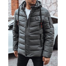 Jachetă matlasată de iarnă pentru bărbați cu glugă
