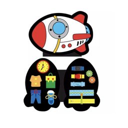 Carte Senzoriala Cu Activitati Din Fetru , Racheta