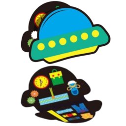 Carte Senzoriala Cu Activitati Din Fetru , OZN