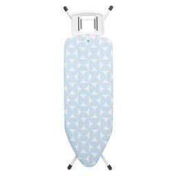 Masa de calcat Brabantia C 1005620, 124x45 cm, 7 pozitii de reglare, Suport fier de calcat, Albastru deschis