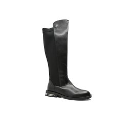 Cizme damă Dogati negre, cu carâmb elastic la spate, negre din piele naturală MIR159N-37 EU