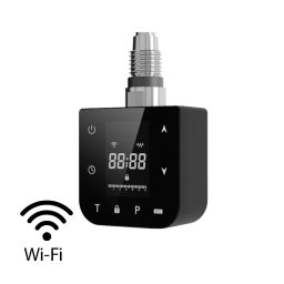 Încălzitor cu cartuș Wifi pentru uscător de prosoape cu termostat digital 800W negru