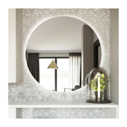 Baltica Design - Oglindă LED de baie BRIGHT, retroiluminată, 15W/230V, 6500K, Ø 60 cm, IP65