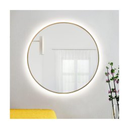 Baltica Design - Oglindă LED BRIGHT cu iluminare LED integrată 15W/230V 4500K Ø 90 cm IP65 aurie