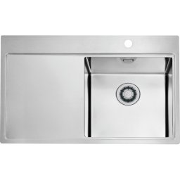 ALVEUS 1149516 - Chiuvetă de bucătărie PURE, 79 x 52,5 cm, satin, cu cuva pe dreapta