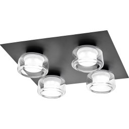 Osram -LED Plafonieră de baie ORBIS FLAME 4xLED/5,5W/230V IP44 neagră