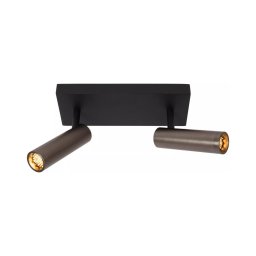 Lucide GRADO 22974/02/15 - Spot 2xGU10/8W/230V negru/maro