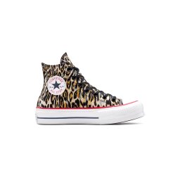CONVERSE Sneakers Chuck Taylor All Star Lift Platform Leopard A15462C 001-black/tan/white