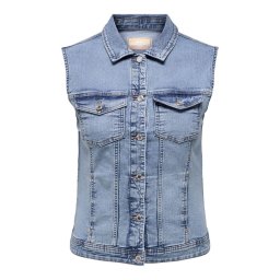ONLY Carmakoma Vestă 'CARWespa' albastru denim