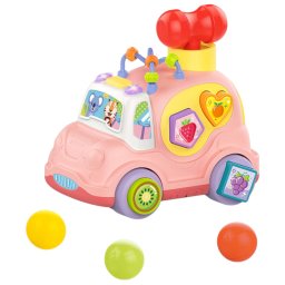 Masinuta cu Sunete si Forme pentru Sortare, roz, 18 luni+