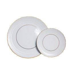 MINERVA - Serviciu de tort portelan (6 persoane - 7 piese)