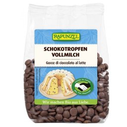Picaturi de Ciocolata de Lapte Eco 100g Rapunzel