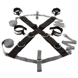 SuperLove Bondage Perfect Over the Bed Cross Restraint Set