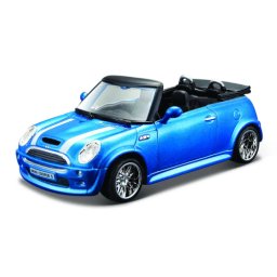 Macheta masinuta bburago scara 1/32 mini cooper s cabriolet albastru 43100-43041