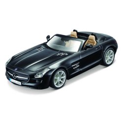 Macheta masinuta bburago scara 1/32 mercedes benz sls amg roadster negru 43100-43035
