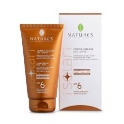 Crema de protectie solara scazuta pentru fata si corp SPF6 iSolari 150ml Nature's