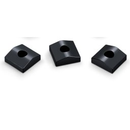 Schaller Nut clamping blocks for locking nuts 6-strings Blackchrome