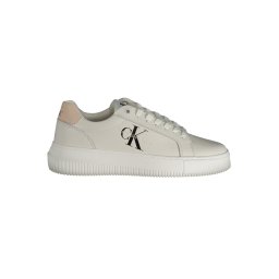 Calvin Klein Bright White/Whisper Pink Sneaker For Women / Girls