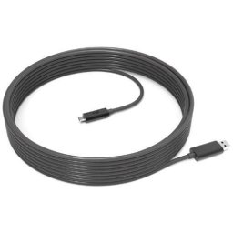 Cablu De Date Logitech USB - USB-C 10m Negru