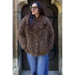 BLANA SCURTA ECOLOGICA FIR LUNG CU BUZUNARE INCHIDERE 2 CAPSE DIVA S-M Maro