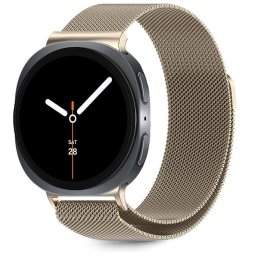 Husa Curea Tech-Protect MilaneseBand pentru Samsung Galaxy Watch 8 / Classic 40 / 44 / 46 mm, plasă metalică, starlight