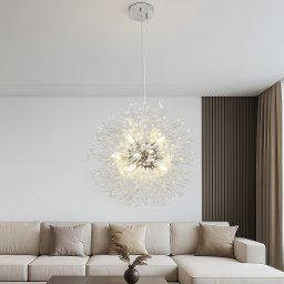 Candelabru Led Modern, 12 Surse De Lumina, 156W, Ø550 X H800 Mm