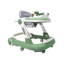 Premergator cu 6 roti silentioase, 6luni+, sezut reglabil, pliere usoara, verde Z-TOOLS / ZTS9111