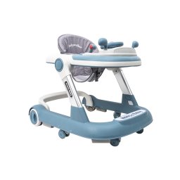 Premergator cu 6 roti silentioase, 6luni+, sezut reglabil, pliere usoara, albastru Z-TOOLS / ZTS9118