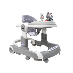 Premergator cu 6 roti silentioase, 6luni+, sezut reglabil, pliere usoara, gri Z-TOOLS / ZTS9133