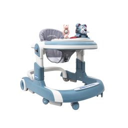 Premergator cu 6 roti silentioase, 6luni+, sezut reglabil, pliere usoara, albastru Z-TOOLS / ZTS9132