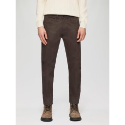 Pantaloni barbati, Mauro cu talie medie, croiala Regular Fit, Straight Leg, Maro (SELECTATI MARIMEA: 29, SELECTATI LUNGIMEA: 32)