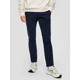 Q/S by s.Oliver Pantaloni chino barbati cu talie medie si croiala Slim fit, Bleumarin inchis (SELECTATI MARIMEA: 29, SELECTATI LUNGIMEA: 32)