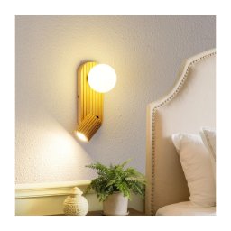 BRILAGI - Aplică de perete cu spot MODERN WOOD 1xG9/5W/230V+1xGU10/8W lemn