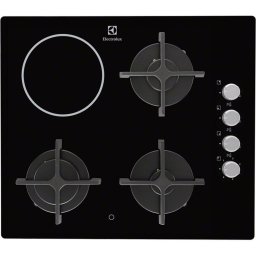 Plita electrica incorporabila ELECTROLUX EGE6182NOK, plita mixta, 60 cm, 4 zone de gatit, Negru