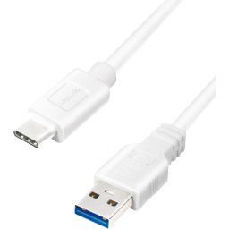 Cablu de date Logilink CU0177 USB 3.2 USB-A la USB-C 3m White