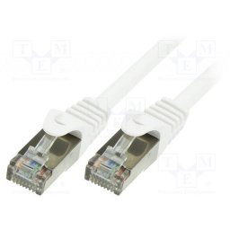 Cablu F/UTP LogiLink CP2021S, Patchcord, CAT.6, 0.5m (Alb)