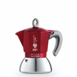 Filtru de cafea cu inductie Bialetti 6942 Moka, 2 portii, Rosu