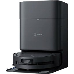 Aspirator robot Ecovacs Deebot T80 OMNI ( inclusiv statia OMNI), hnologia TruEdge 2.0 si senzorul de margine TruEdge 3D, 18000 Pa, Negru