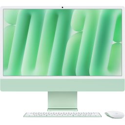 Sistem Desktop PC IMAC 24", Retina 4.5K, Procesor Apple M4, 16GB, SSD 512GB, 10 nuclee CPU, macOS Sequoia, Verde
